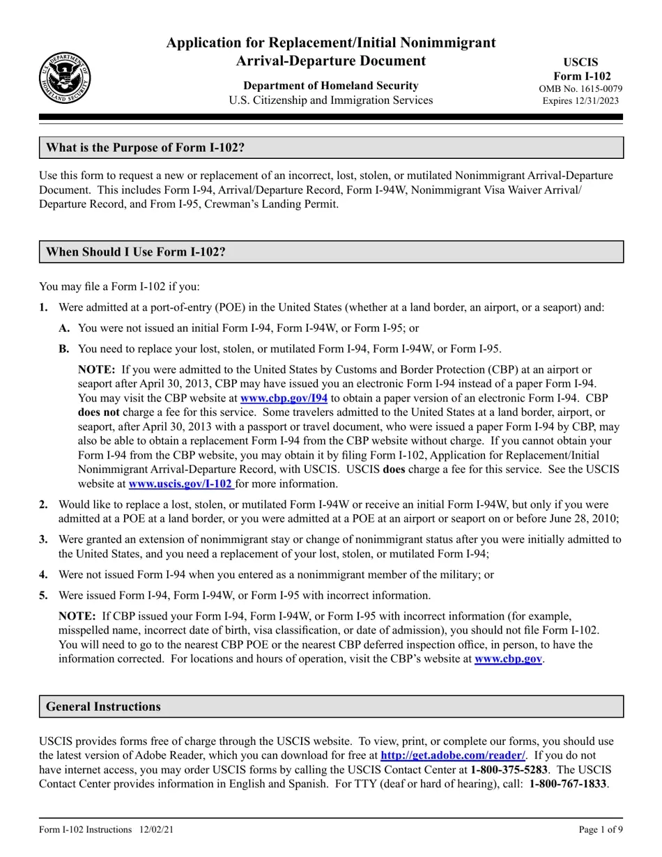 I Form 2023 Notification Of Departure