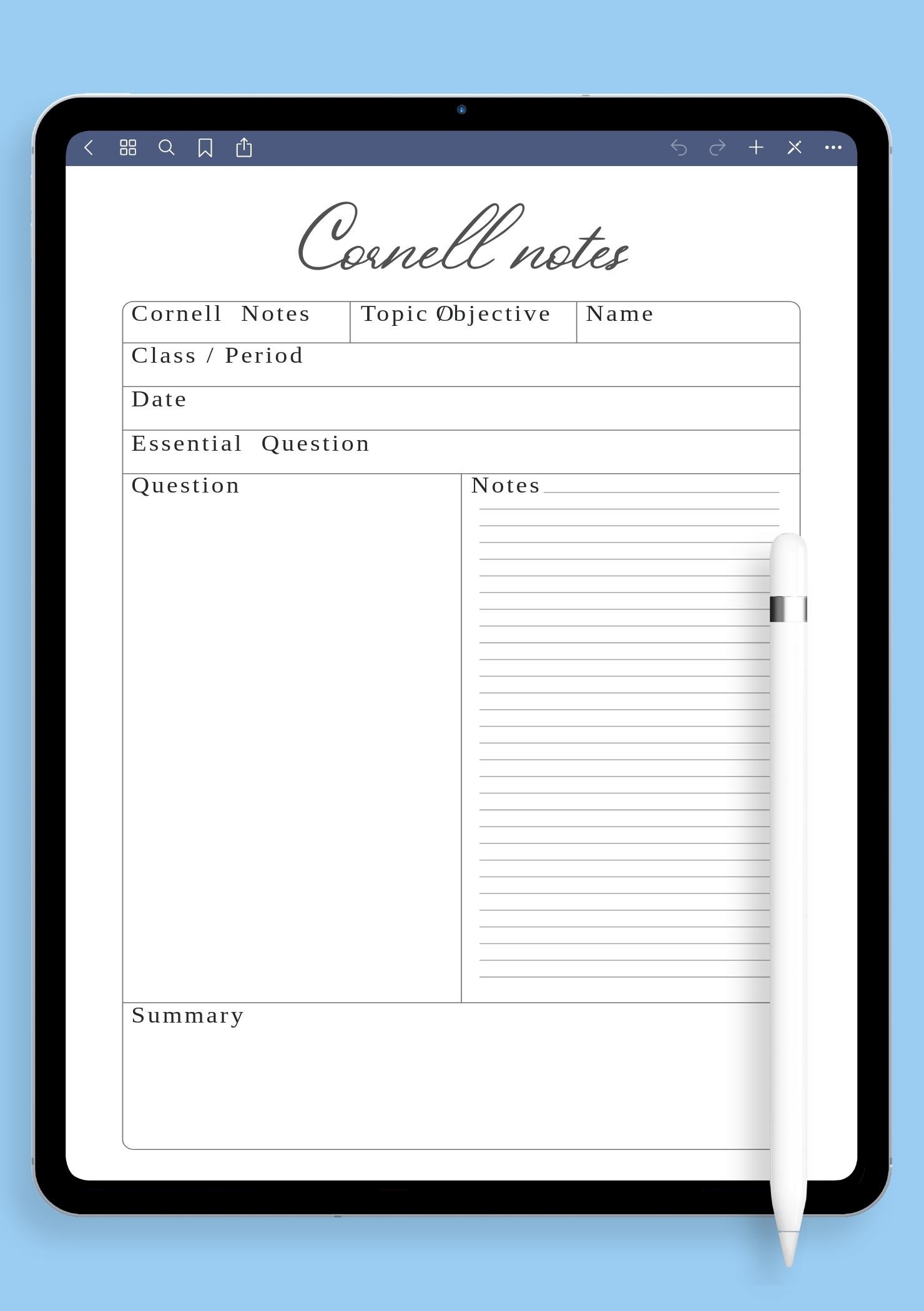Note Taking Printable Templates