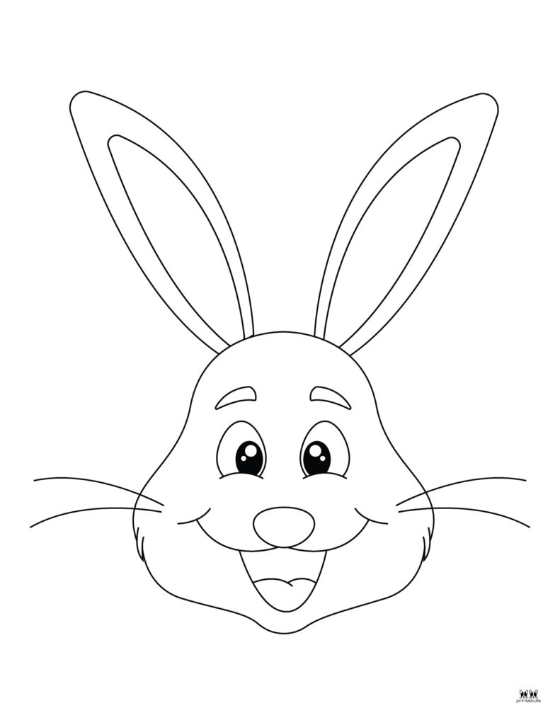 Free Printable Bunny Face Template