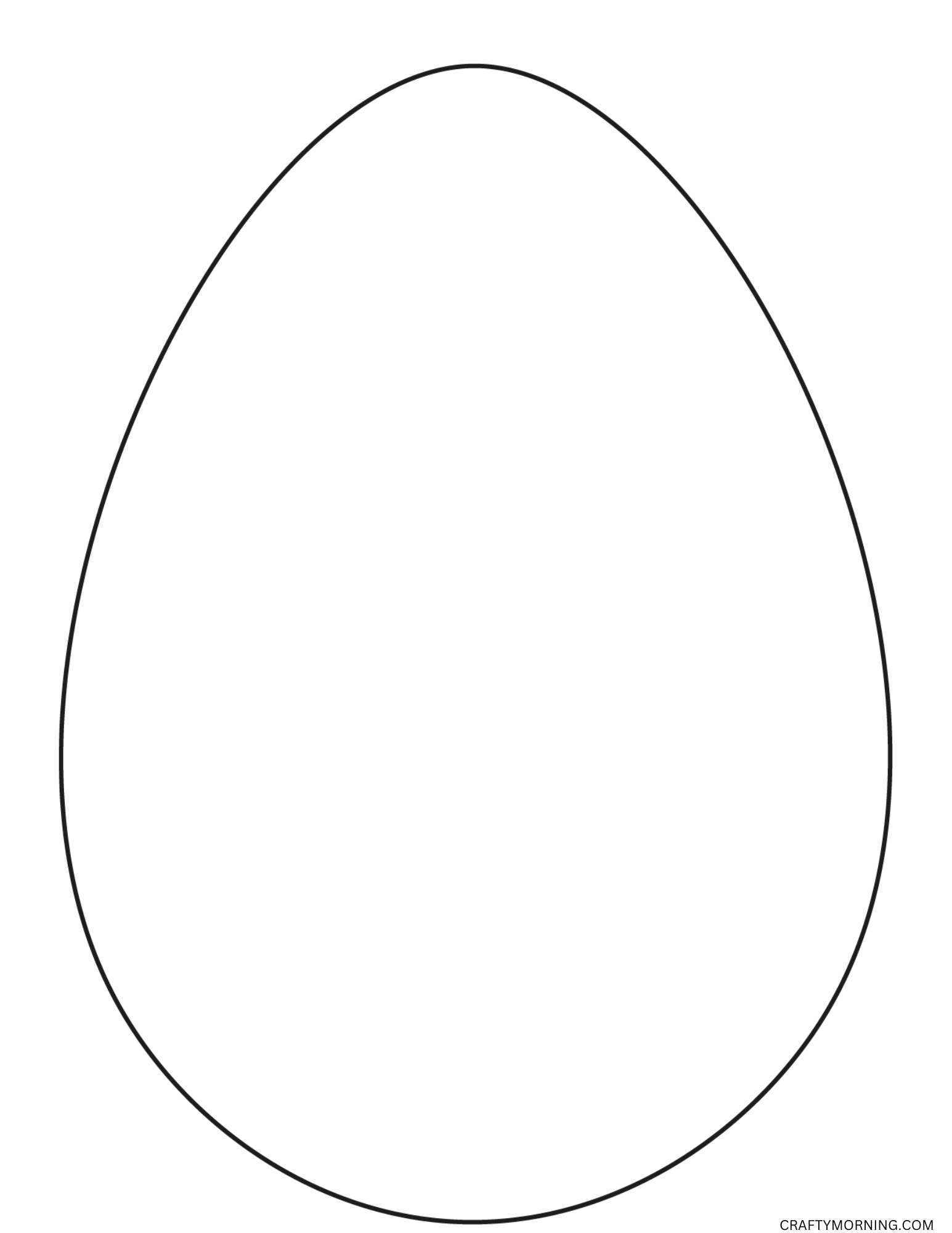 Egg Template Free Printable