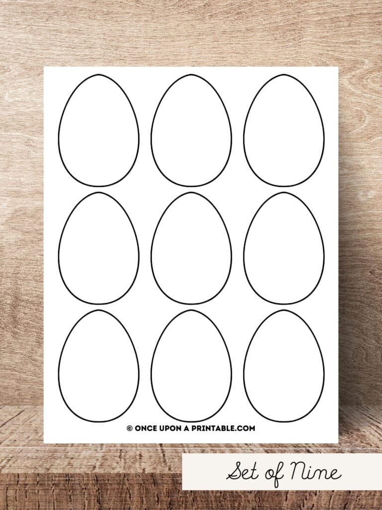 Easter Egg Templates And Coloring Pages Free Printable Once 