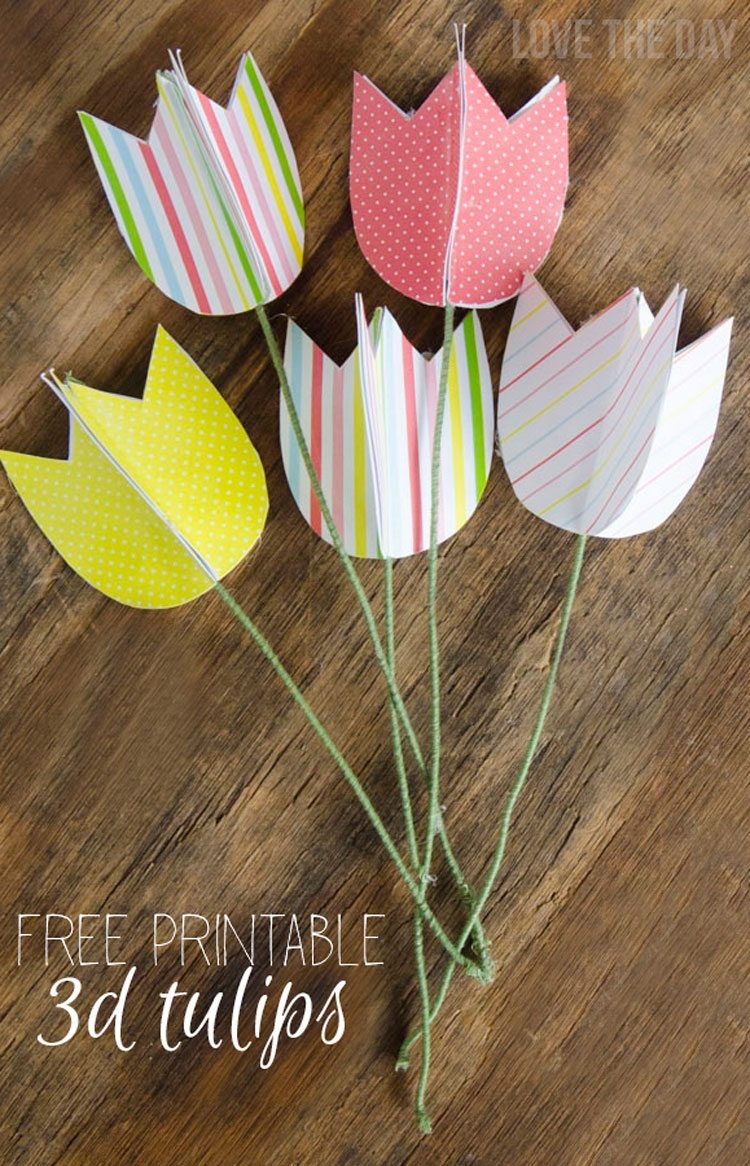 Easter Printables Tulips amp Tutorial By Love The Day