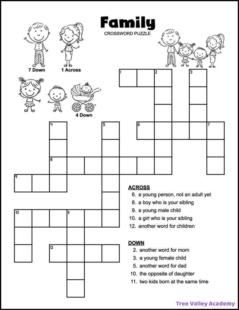 Small Printable Crossword Puzzles