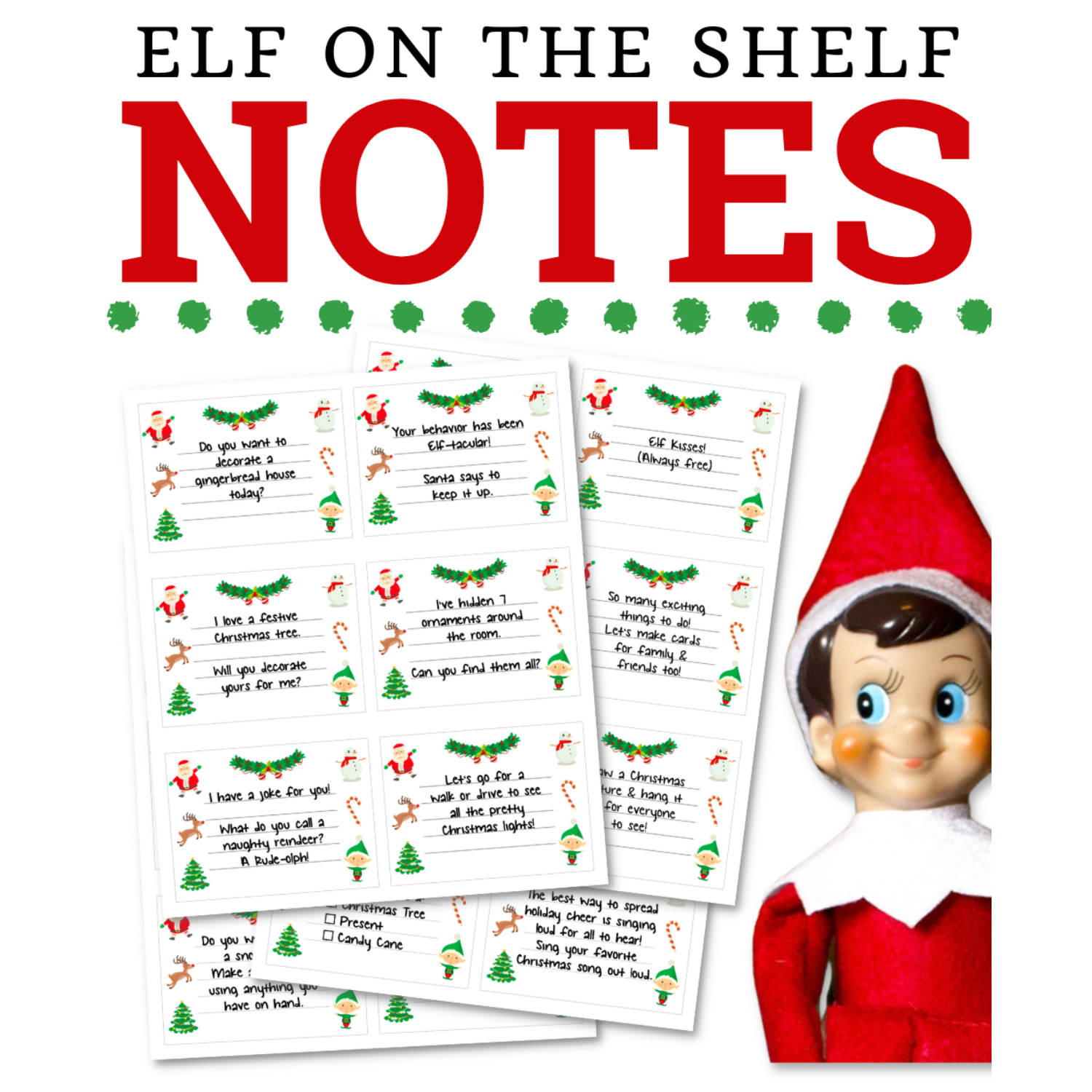 Elf On The Shelf Template Printable Pdf