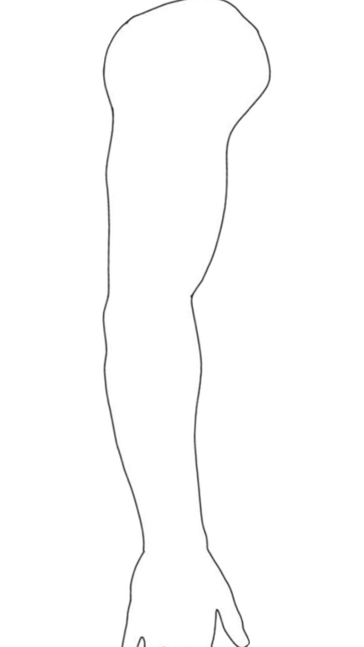Empty Arm Tattoo Template