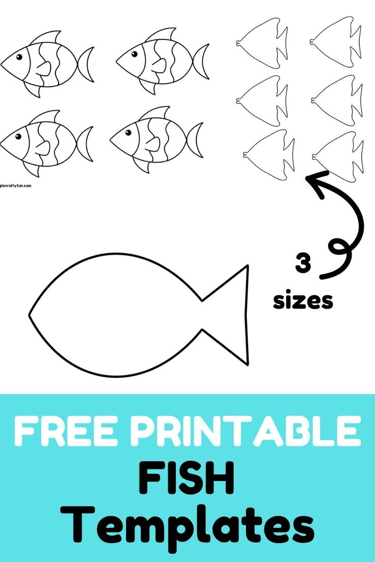 Fish Template Fish Outline Fish Printables