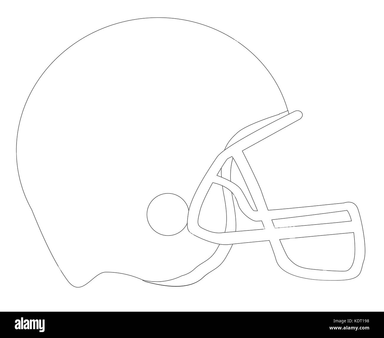 Football Helmet Vector Sketch Ausgeschnittene Stockfotos Und 
