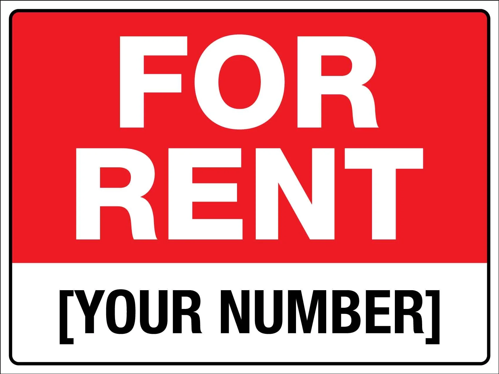 For Rent Sign