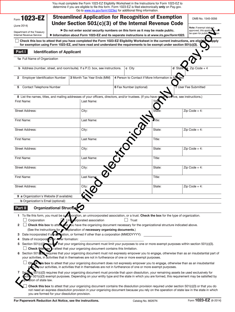Printable Form 1023