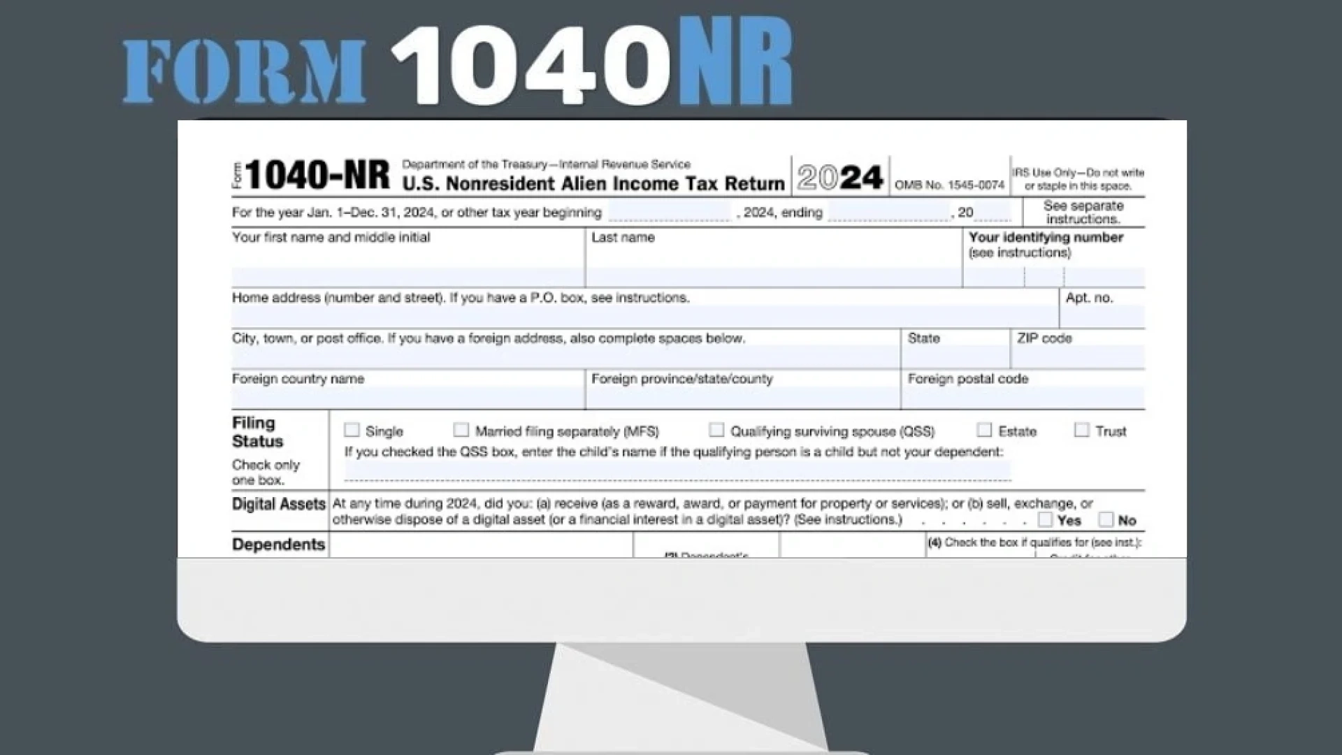 Irs Form 1040 Nr