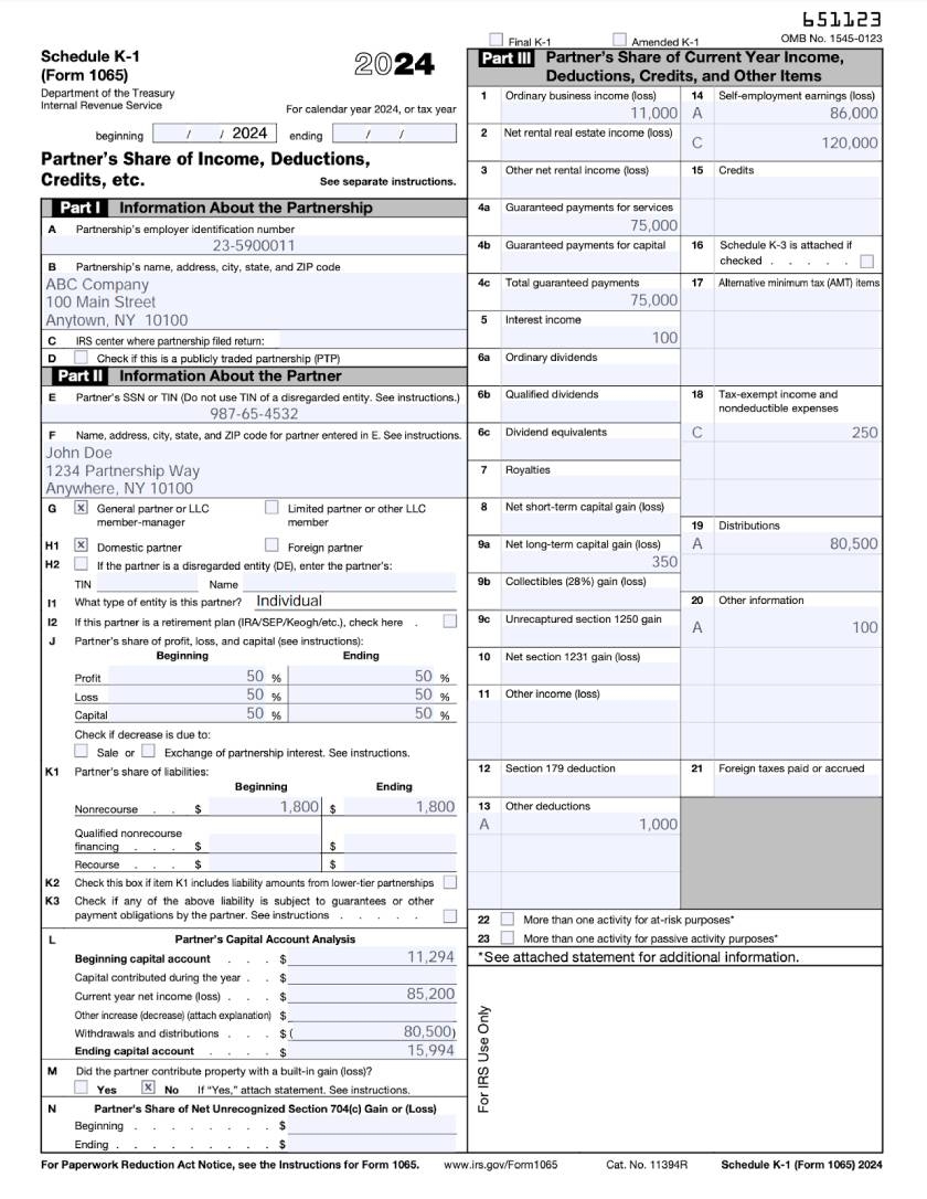 Form 1065 Step By Step Instructions Free Checklist 