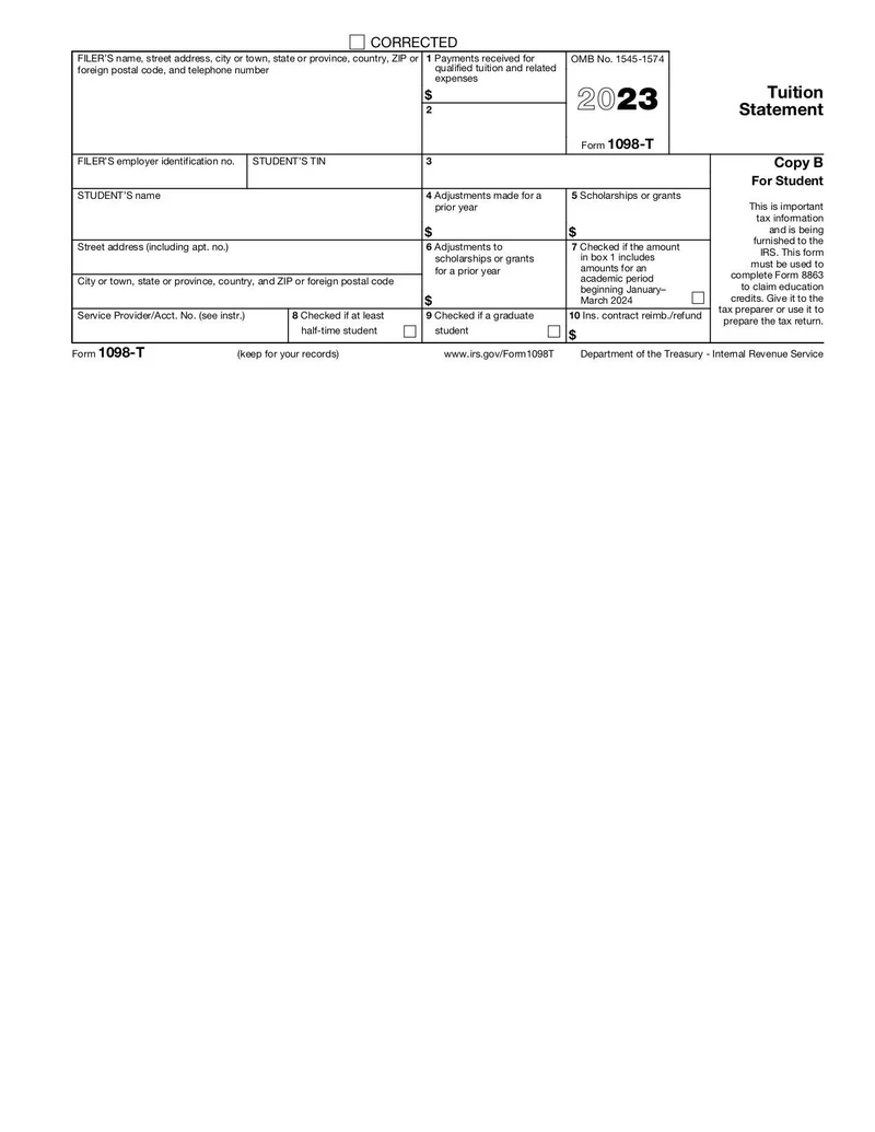 Form 1098 T Fill And Sign Online With Lumin
