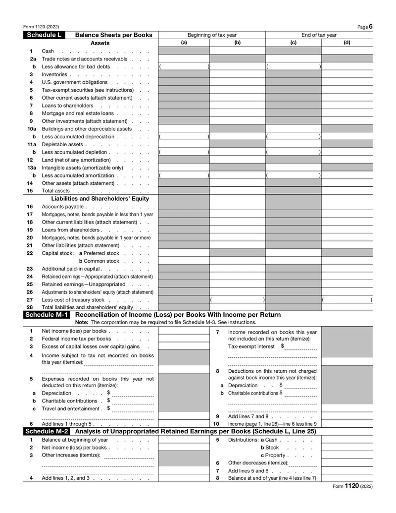 Form 1120 Fill And Sign Online With Lumin