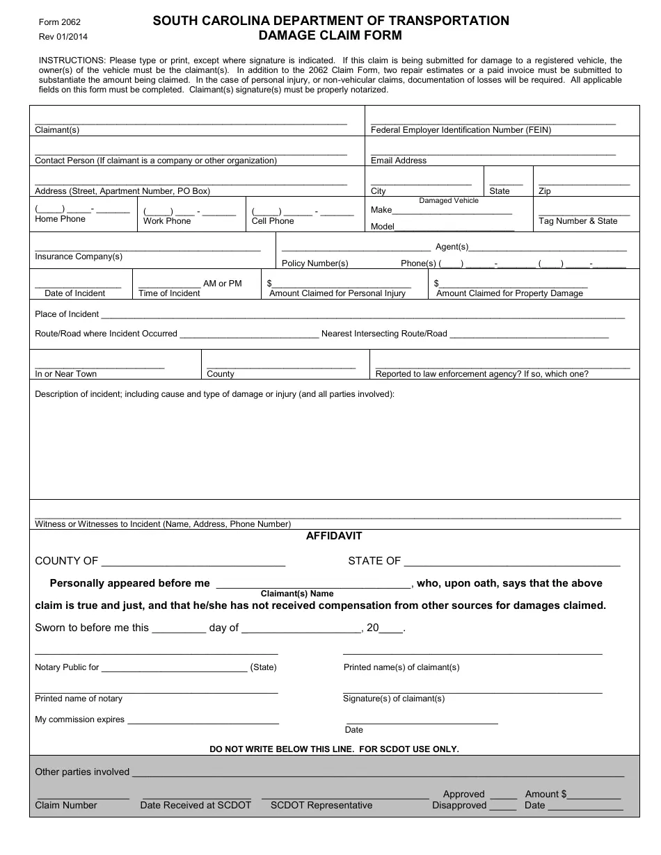 Va Form 2062