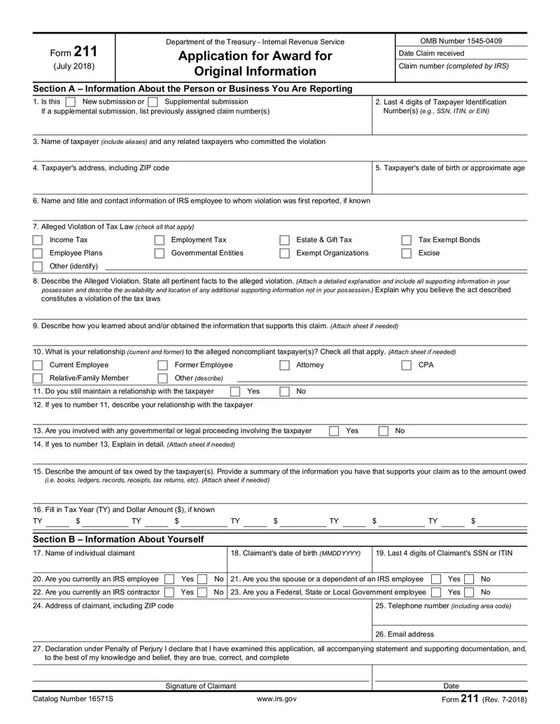 form 211 fill and sign online with lumin