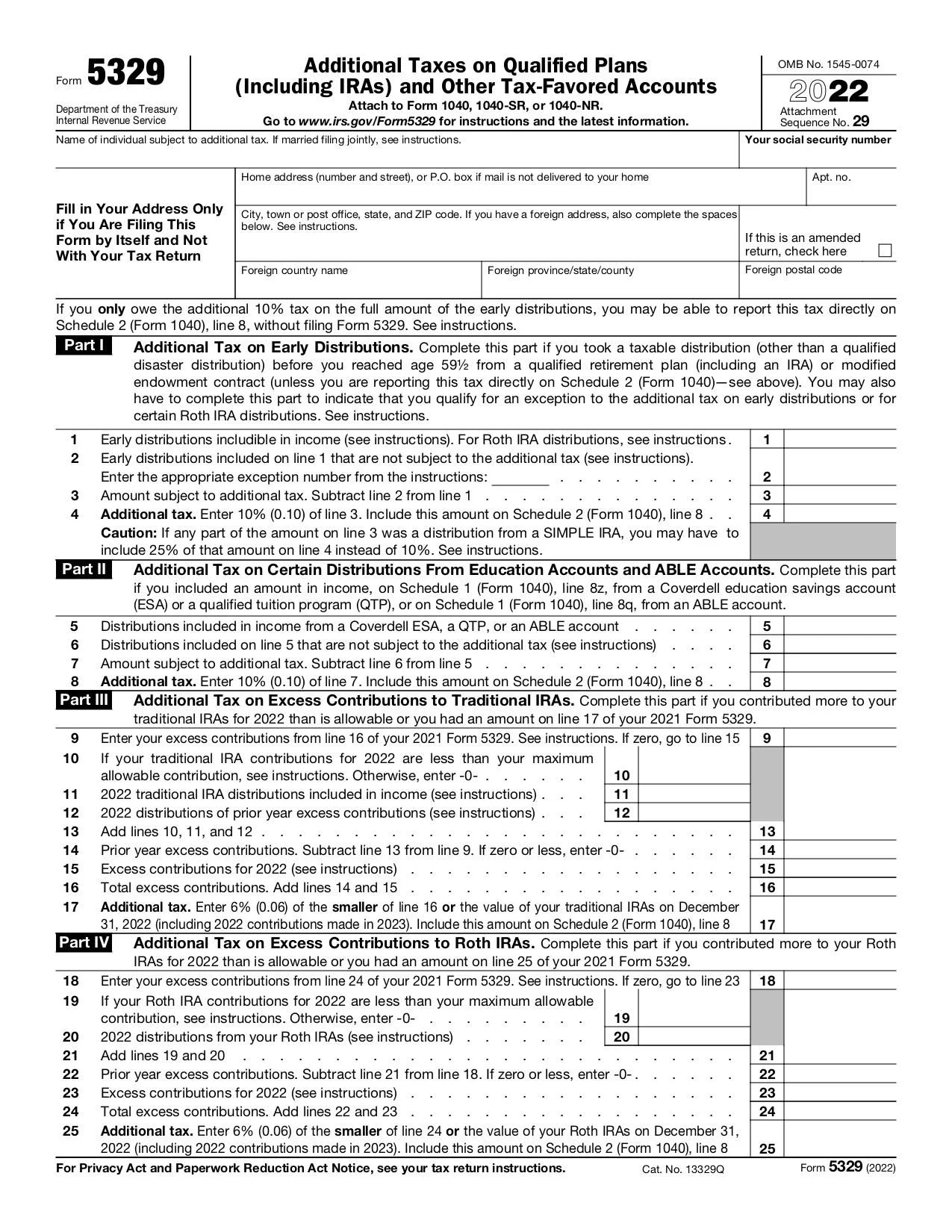 Form 5329 Fill And Sign Online With Lumin