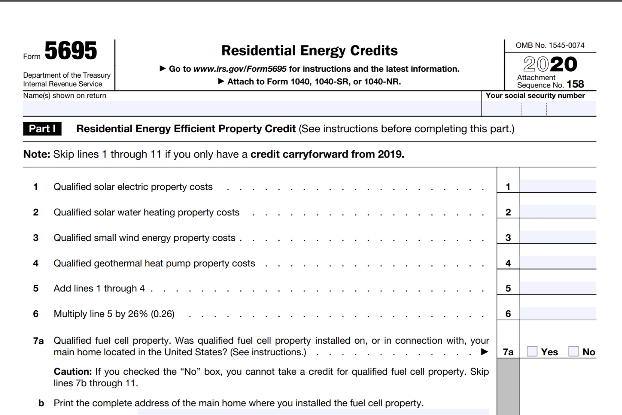 Form 5695 Which Renewable Energy Credits Apply For The 2023 Tax 