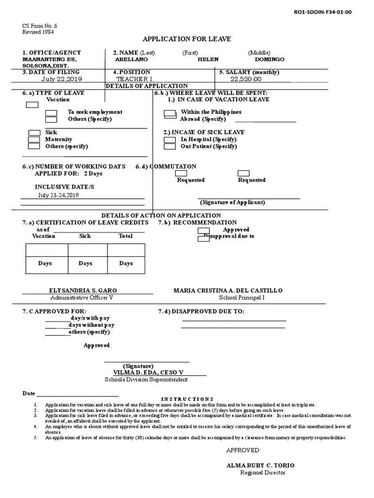 Latest Form 6 Deped