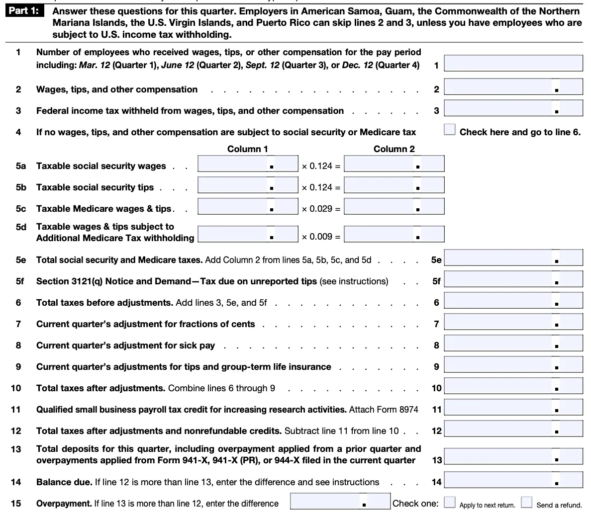 Form 2026 941