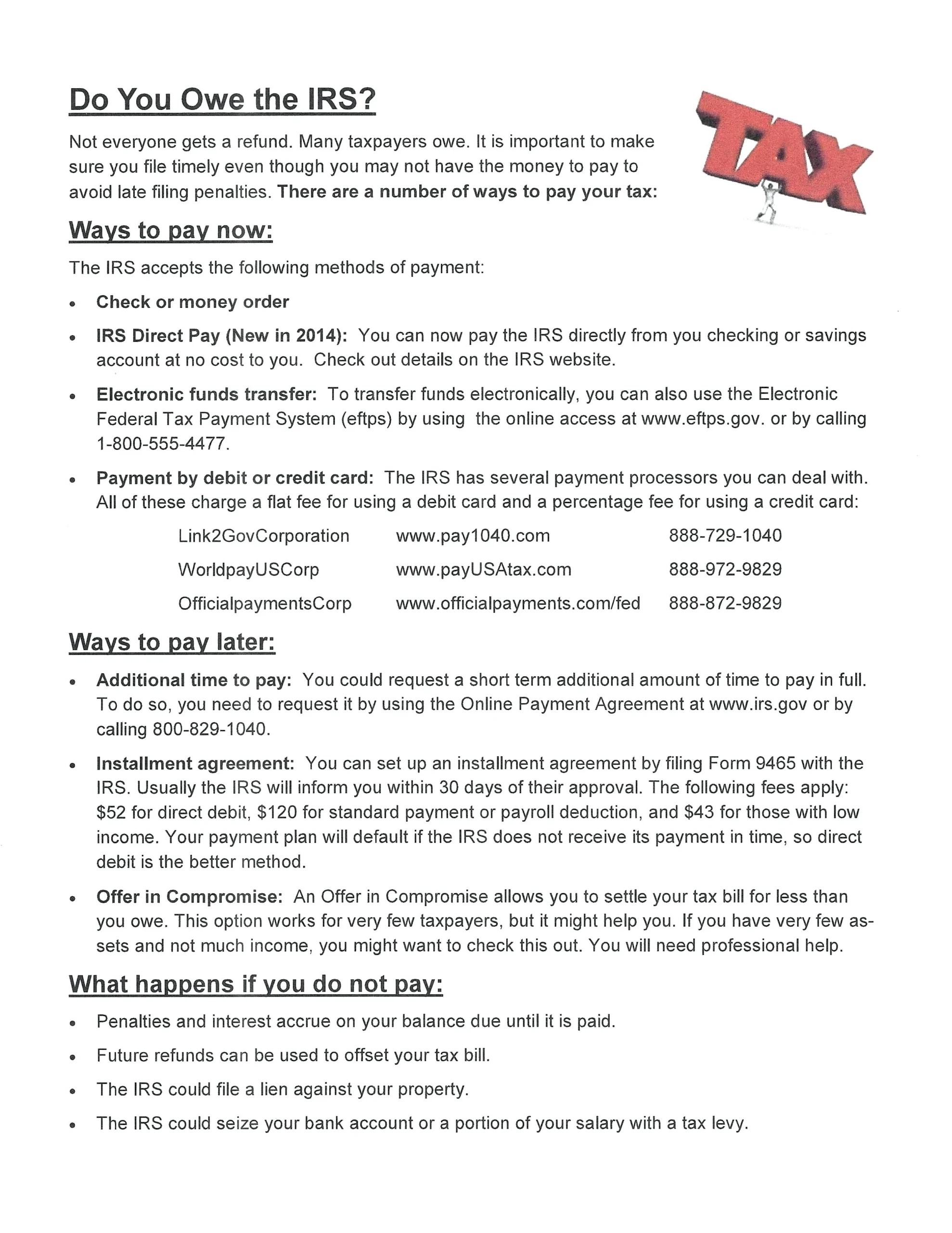 Irs Payment Plan Form 9465