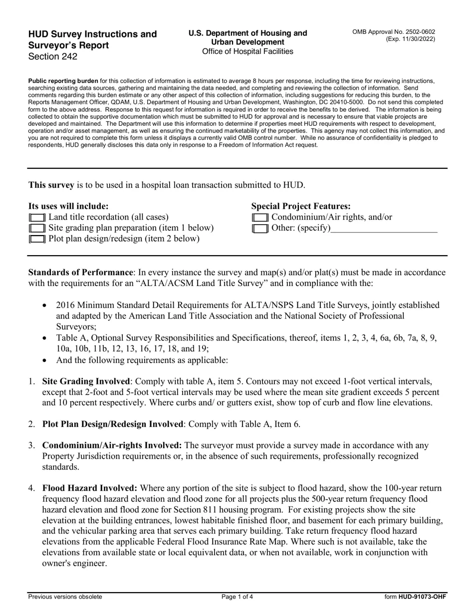 Hud Form 92330 Instructions