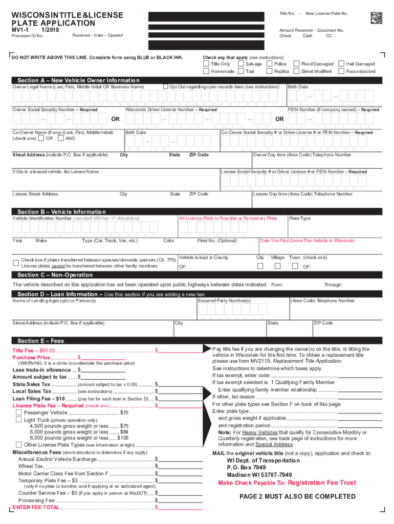 Pa Mv 1 Form Printable