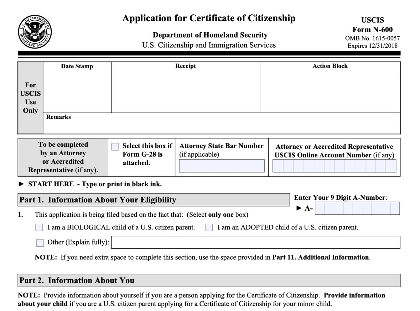 Form N 600 Explained