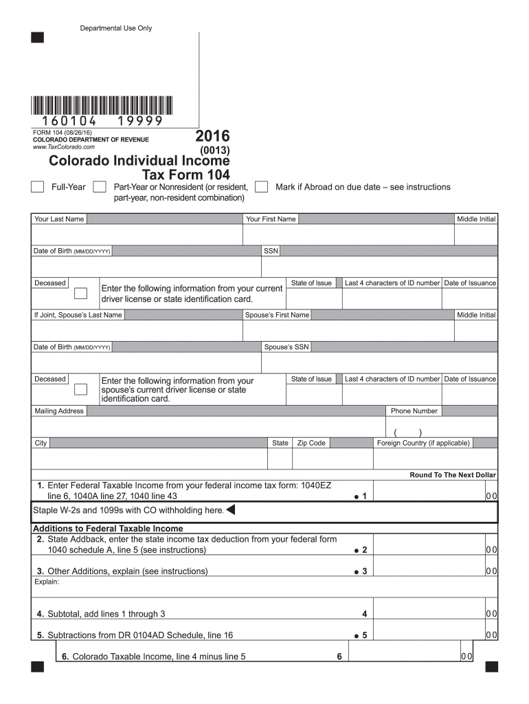 Printable Form Sc 104