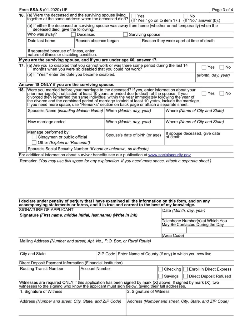 Form SSA 8 Fill And Sign Online With Lumin
