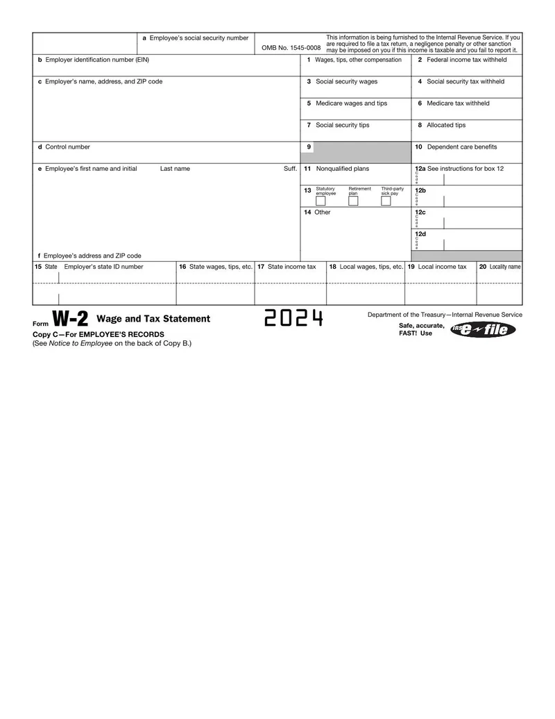 Form W 2 2024 Fill And Sign With Lumin