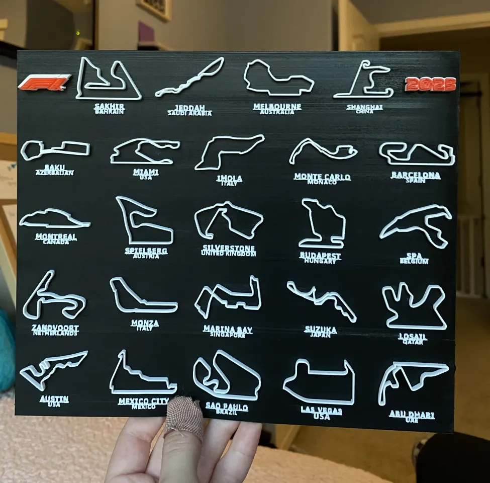 Formula 1 Calendar 2023 By Heartbreakballer Download Free STL 