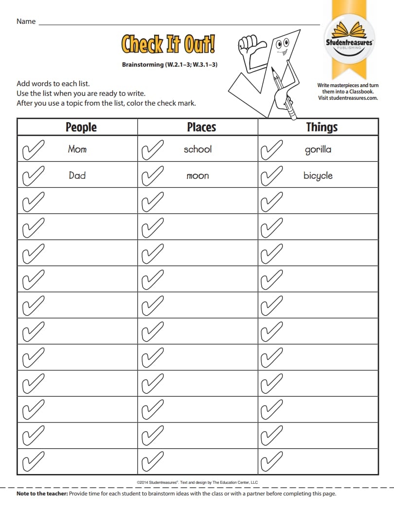 3rd Grade Worksheets Free Printable Writing
