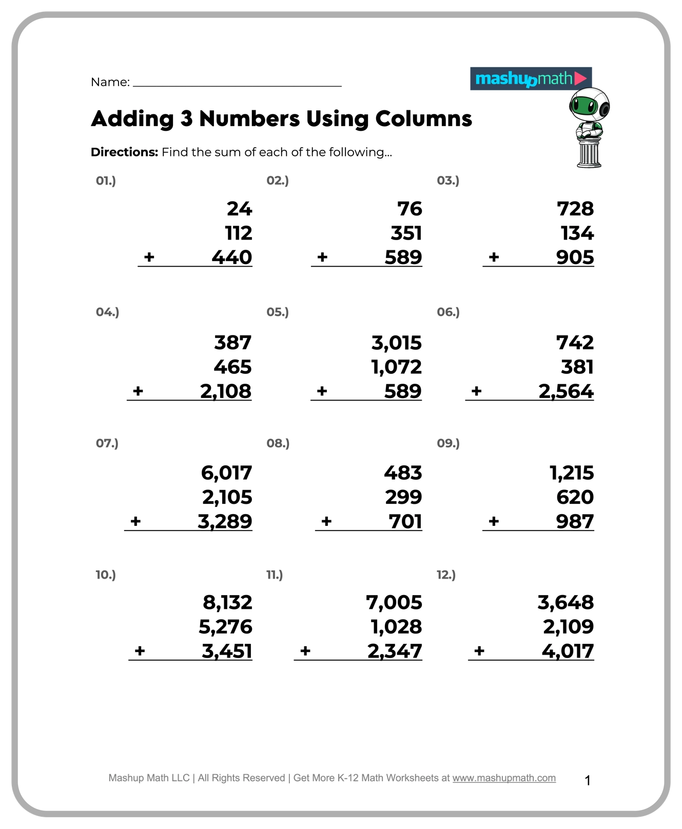 Free Printable 5th Grade Math Worksheets Pdf
