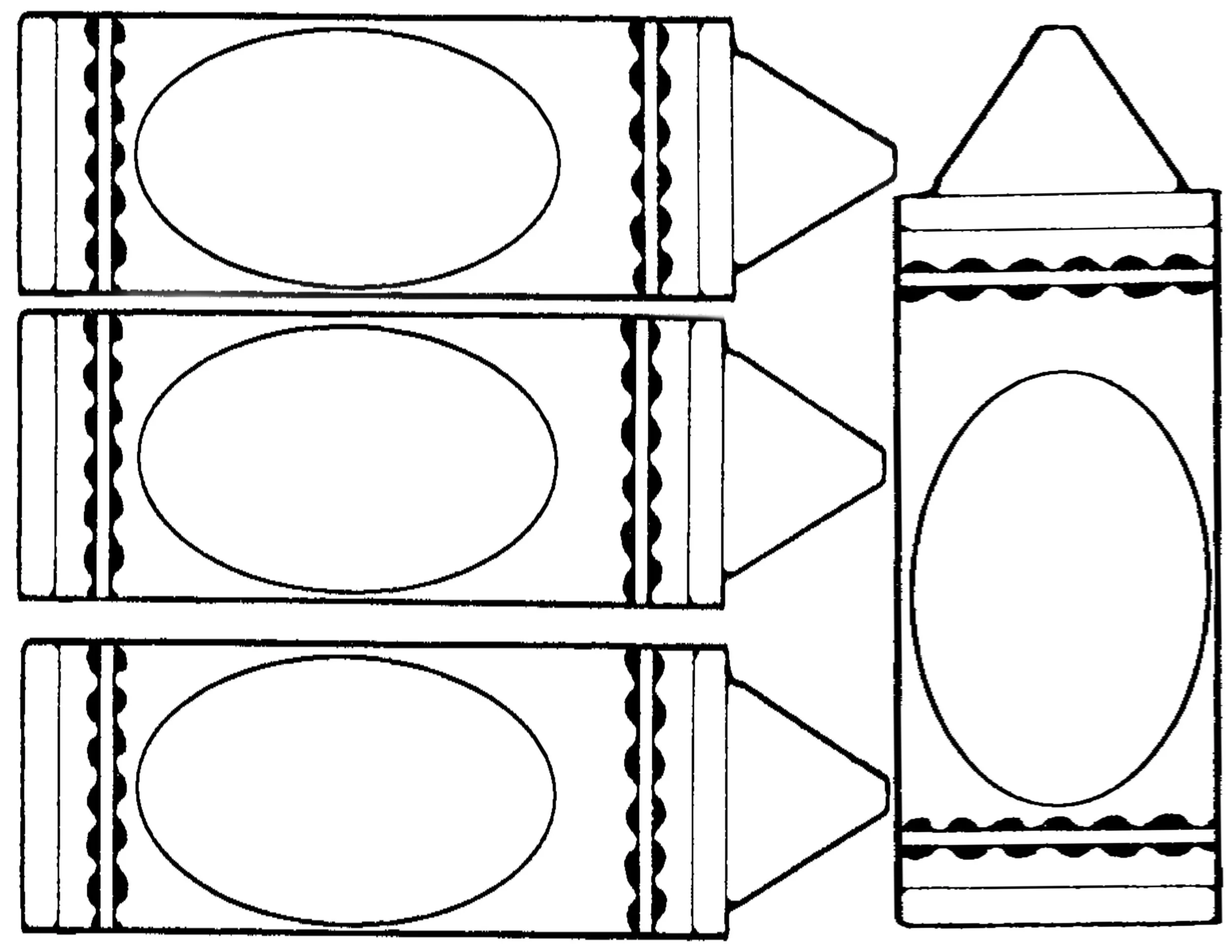 Crayon Printable Template