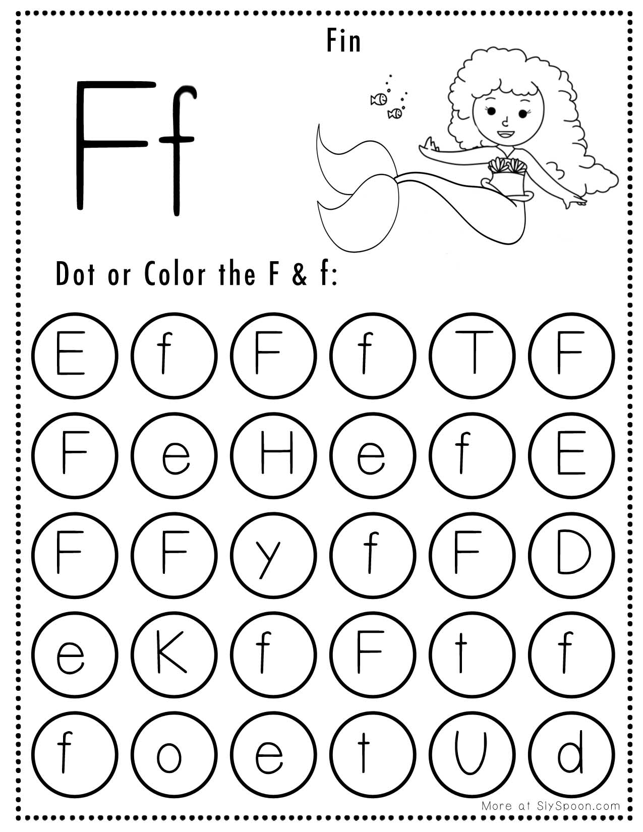 Free Printable Letter F Worksheets