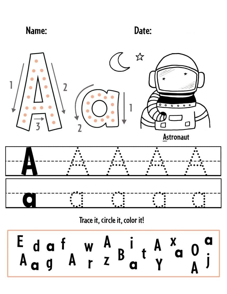 Printable Worksheets For Preschoolers Abc