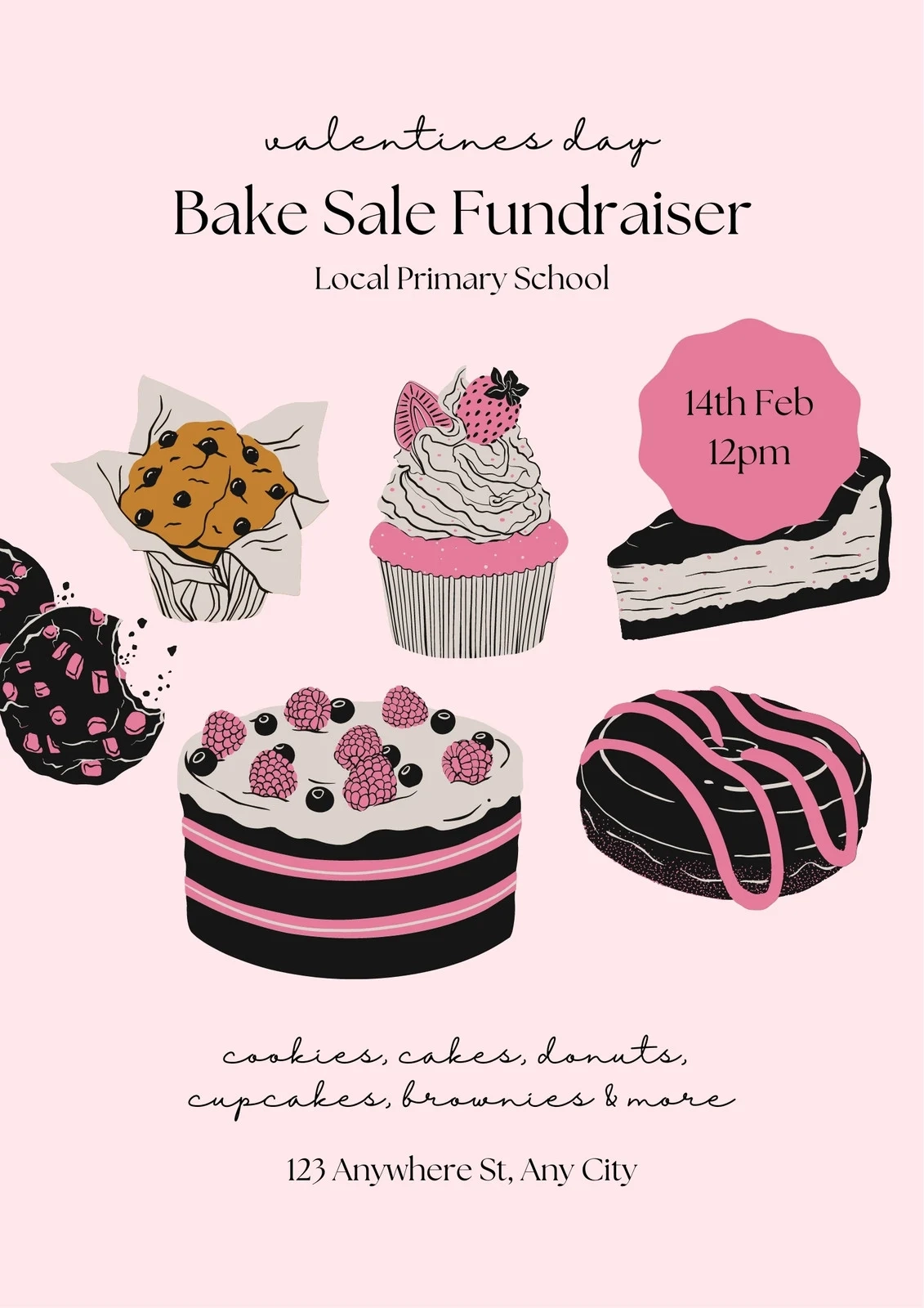 Free Printable Bake Sale Flyer Template