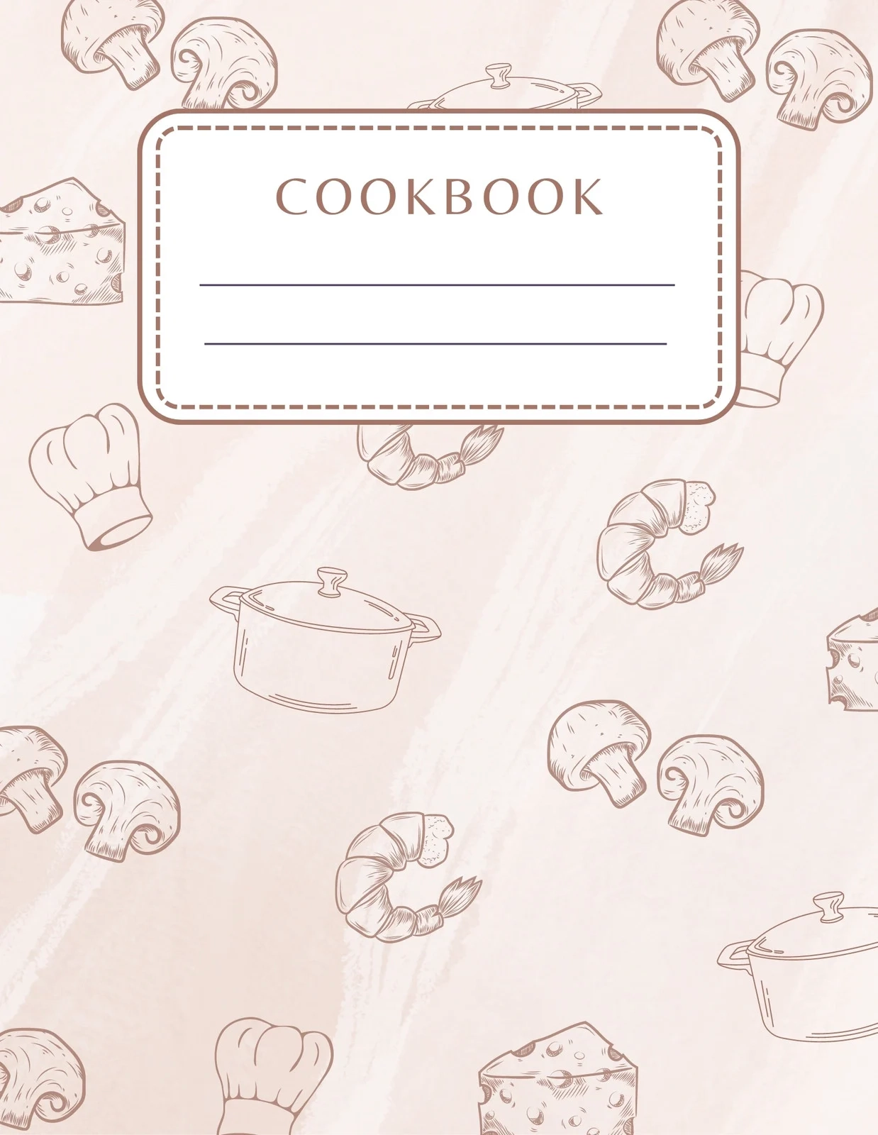 Printable Cookbook Template