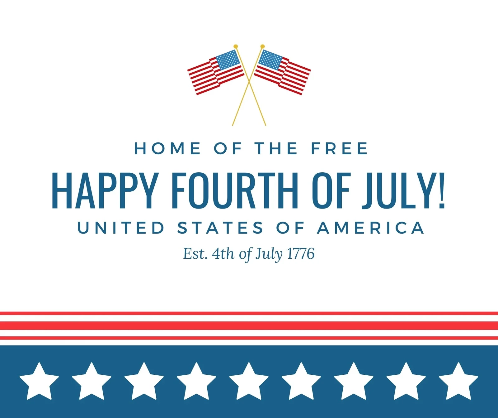 Free And Customizable Fourth Of July Templates