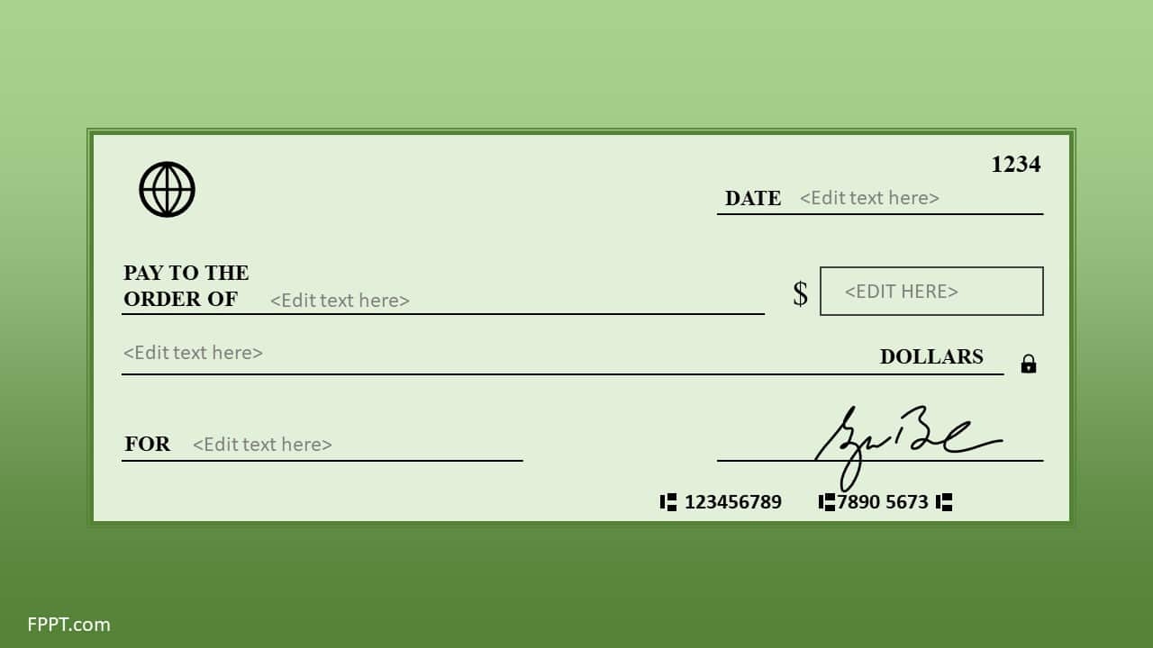Printable Cheque Template