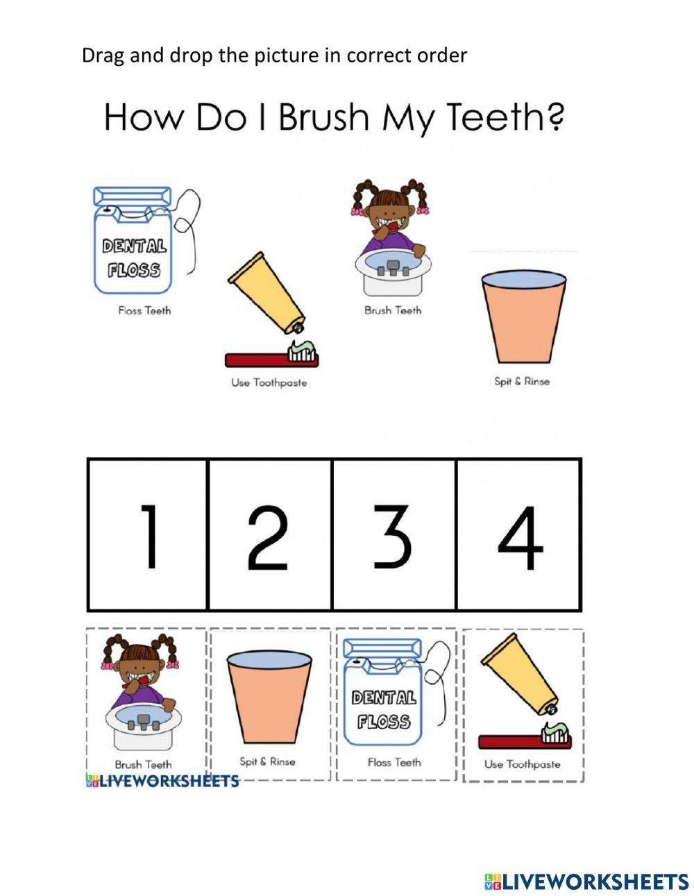 Free Printable Brushing Teeth Worksheets