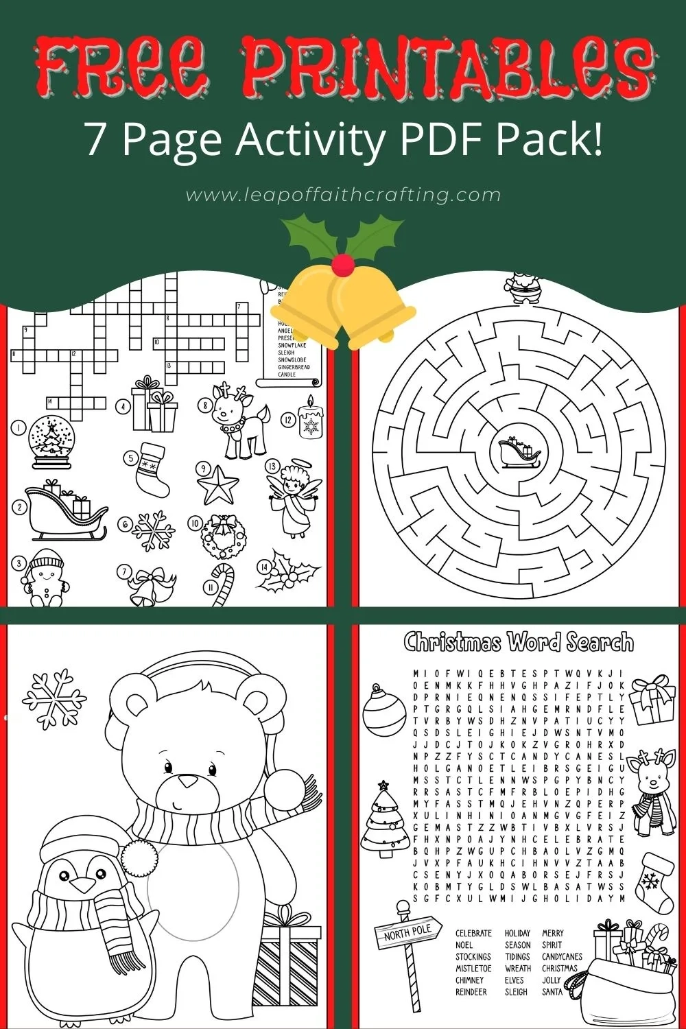Holiday Activity Sheets Free Printable
