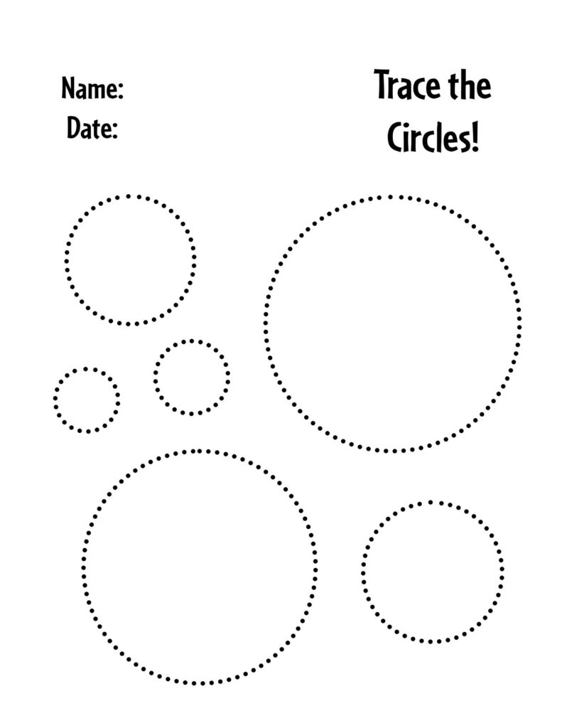 Free Printable Circle Worksheets For Toddlers