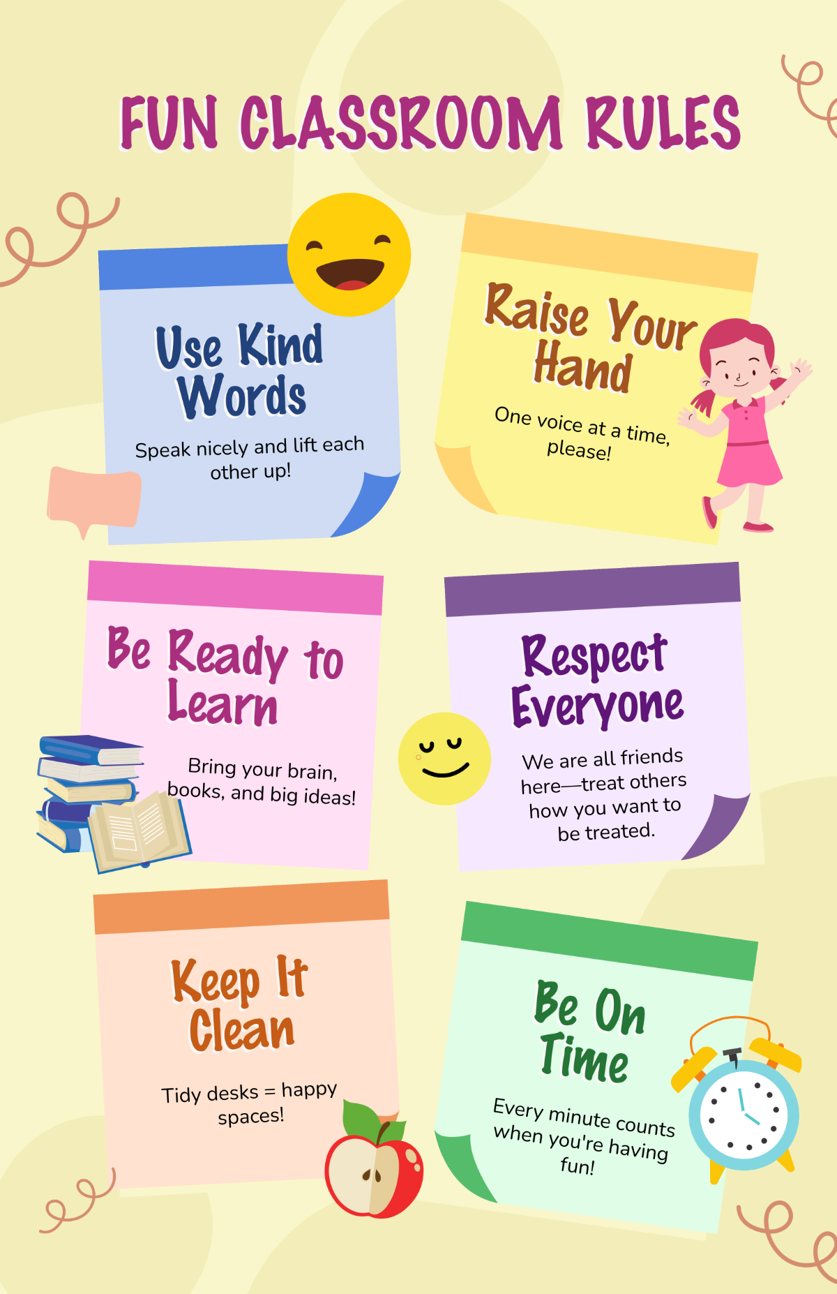 Classroom Rules Printable Template