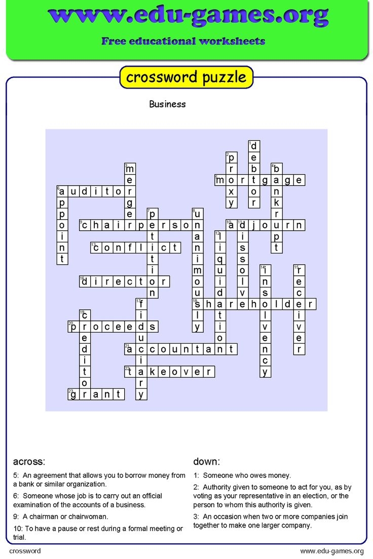 Free Printable Crossword Puzzle Creator
