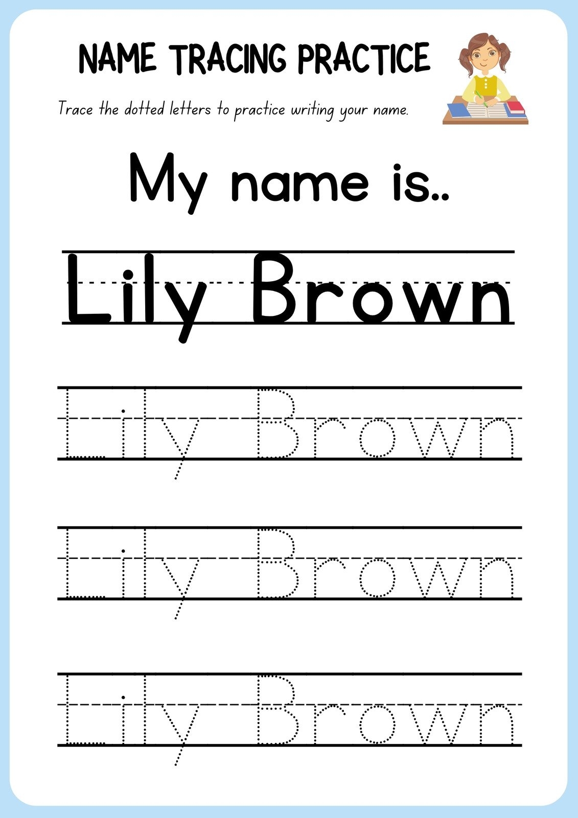 Free Printable Name Worksheet Maker