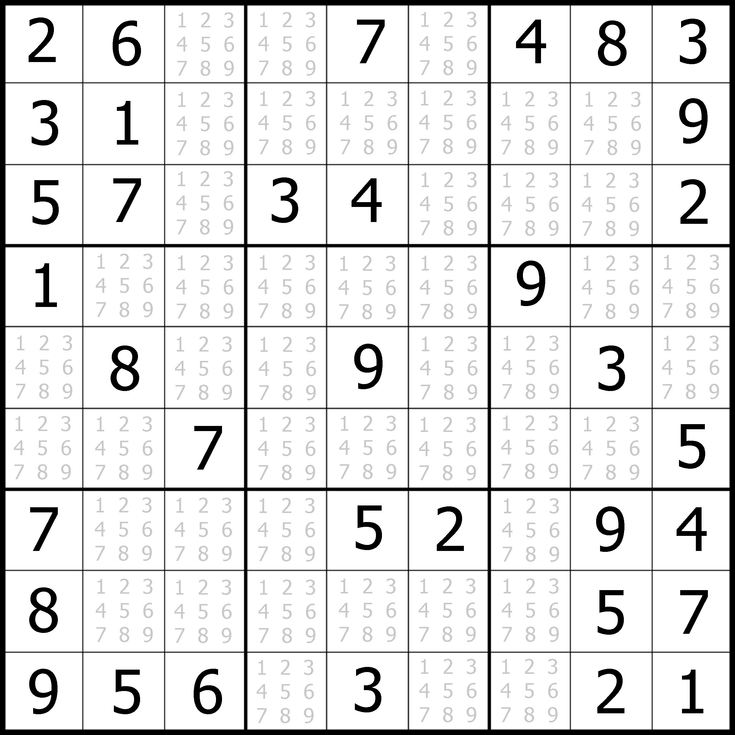 Easy Sudoku Puzzles Printable Free