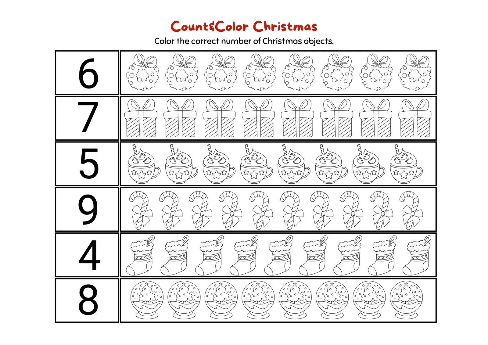 Free Editable Christmas Worksheet Templates Canva