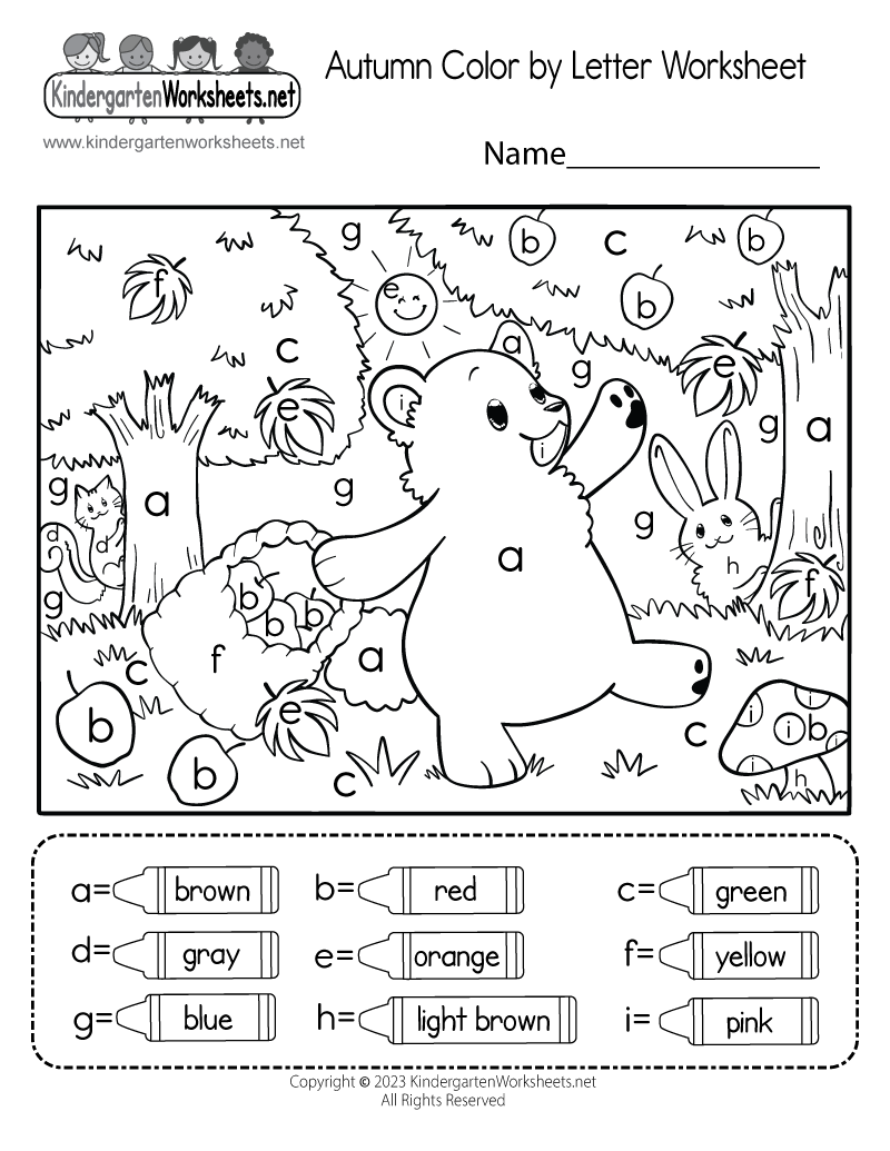 FREE Fall Printable Pack Worksheets Library