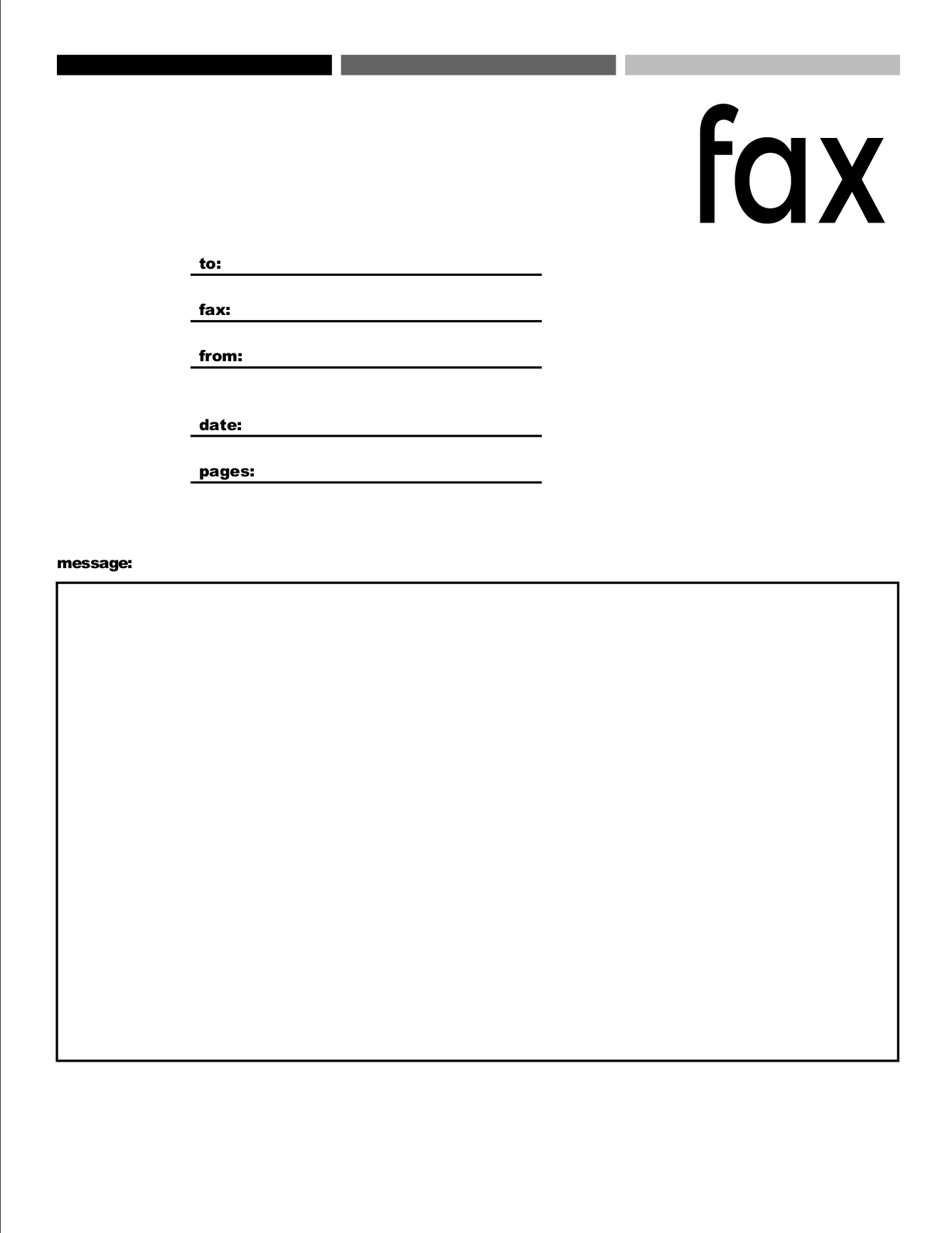 Free Printable Fax Cover Sheet Templates